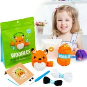 HGDHJO The Woobles Crochet Kit With Easy Peasy Yarn As Seen On Tank For Beginners With Step By Step Video Tutorials The Dinosaur