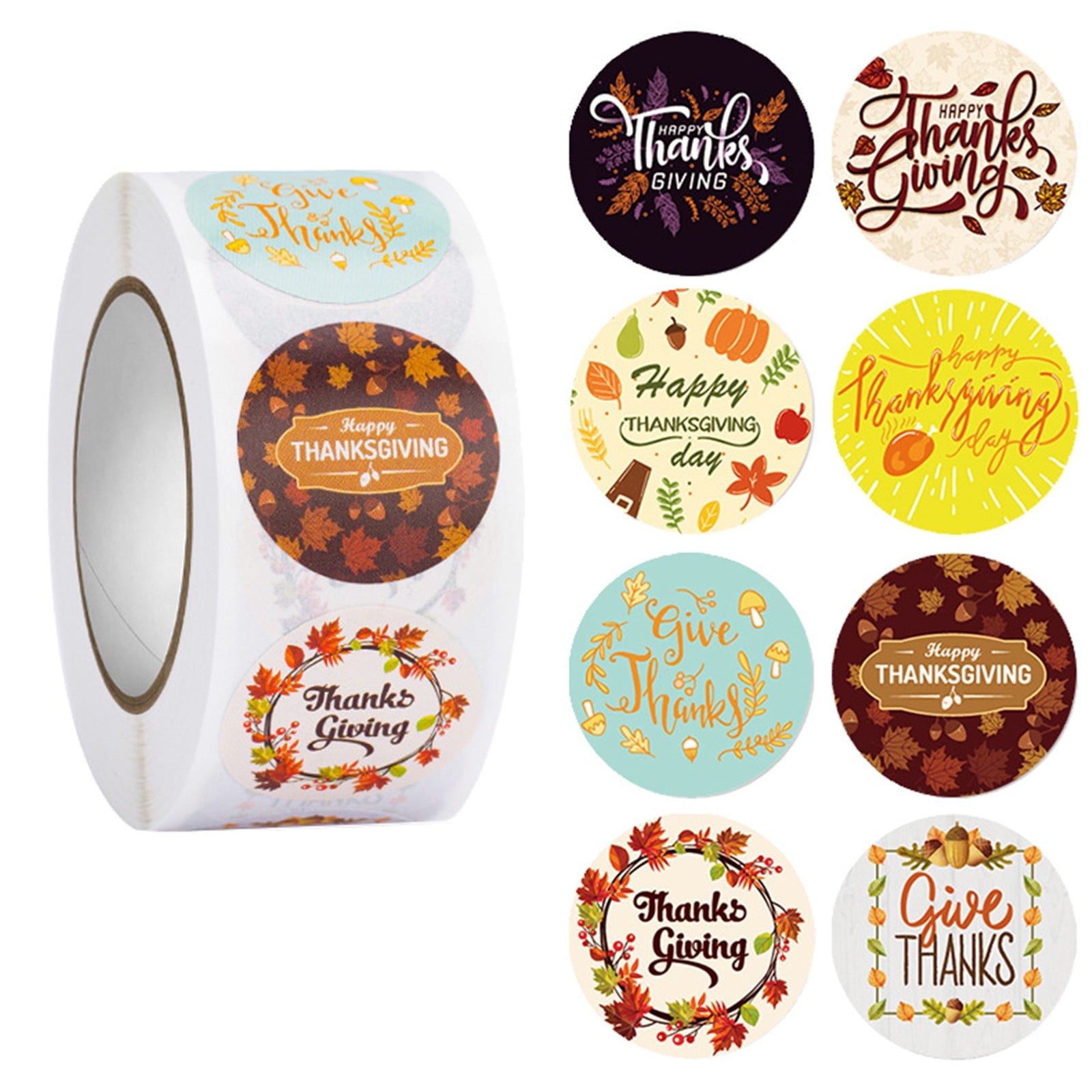 HGEAIJLA Stickers Paster 500 Thanksgiving Thanksgiving Gift Sealing