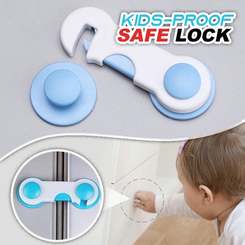 HGEGPO Locks for Babies and Child Safety 5Pcs Child Security Kids Box Drawer Cupboard