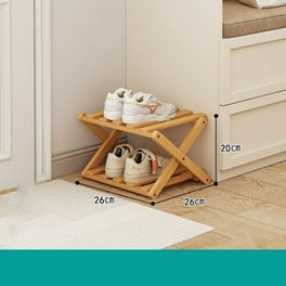 JeashCHAT Shoe Rack Clearance 4 Tier Shoe Organizer Sturdy Lightweight Small Shoe Shelf for Entryway Hallway Coffee Walmart