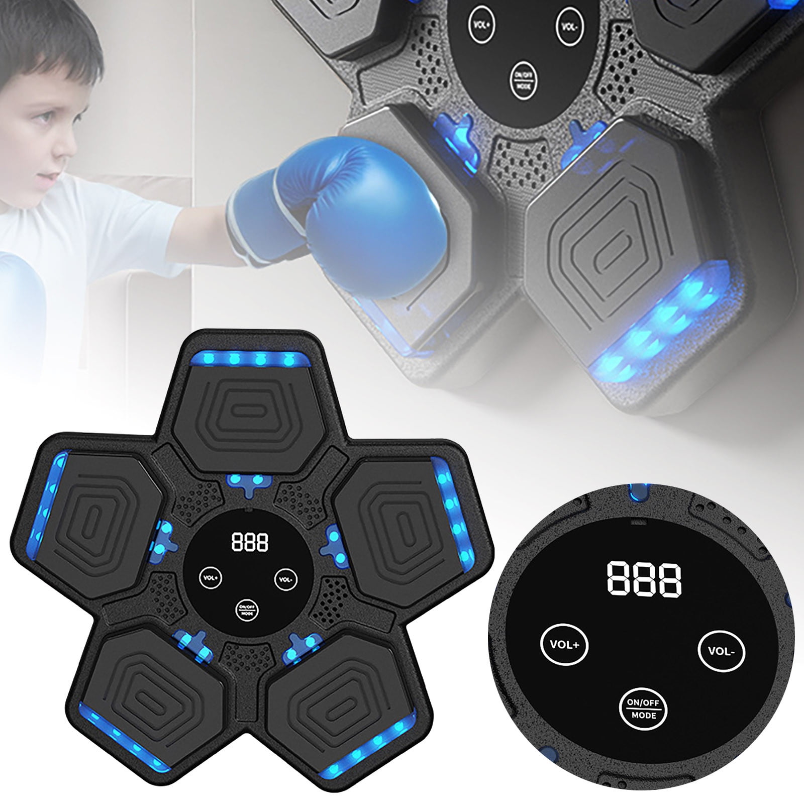 HGFTDIUT 2024 Music Boxing Machine With Smart Boxing Machine With LED