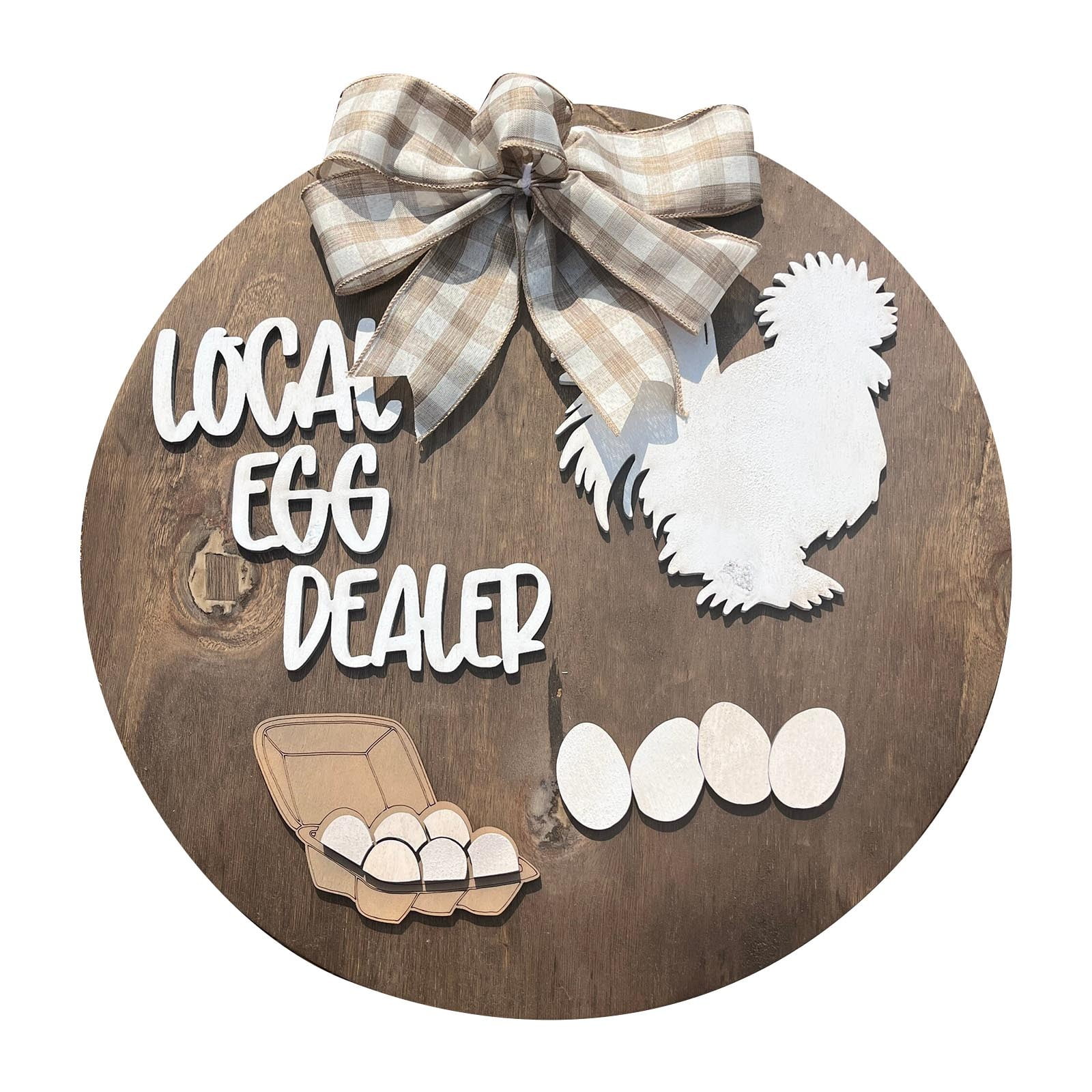 HGFTDIUT Black and Friday Deals 2024 Farmhouse Decorative Hen Laying Eggs Front Door Number