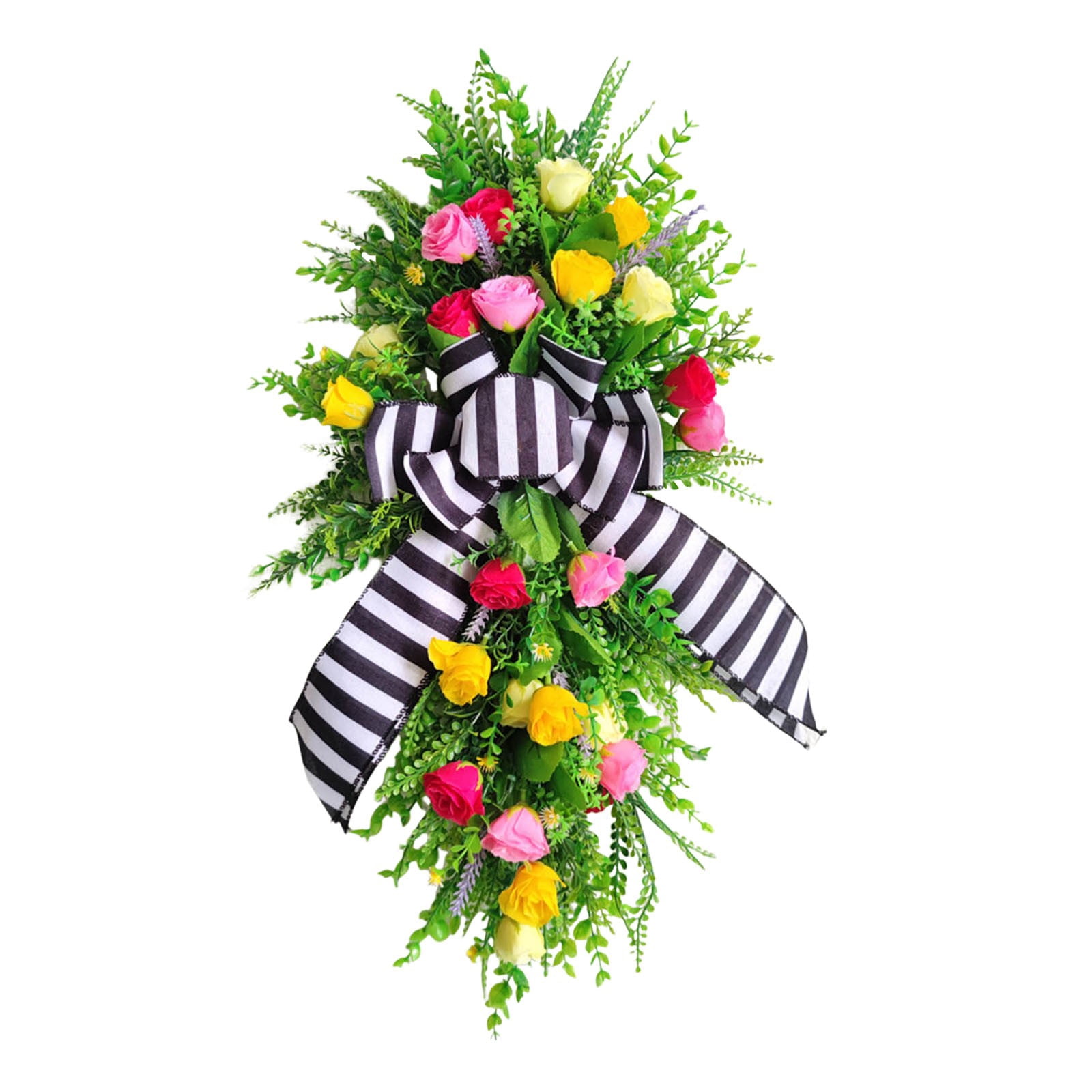 HGFTDIUT Black and Friday Deals 2024 Spring Wreaths For Front Door Spring Summer Door Wreaths