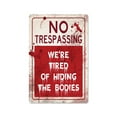 HGFTDIUT Black and Friday Deals 2024 2024 No Trespassing Vintage Public