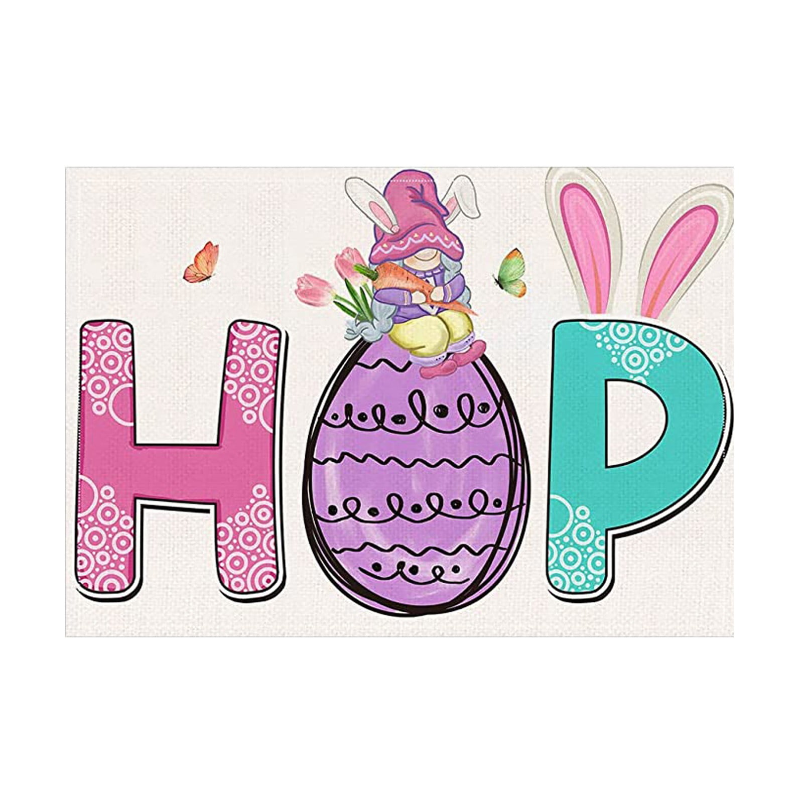 HGFTDIUT Black and Friday Deals 2024 Easter Feast Table Placemats Dress