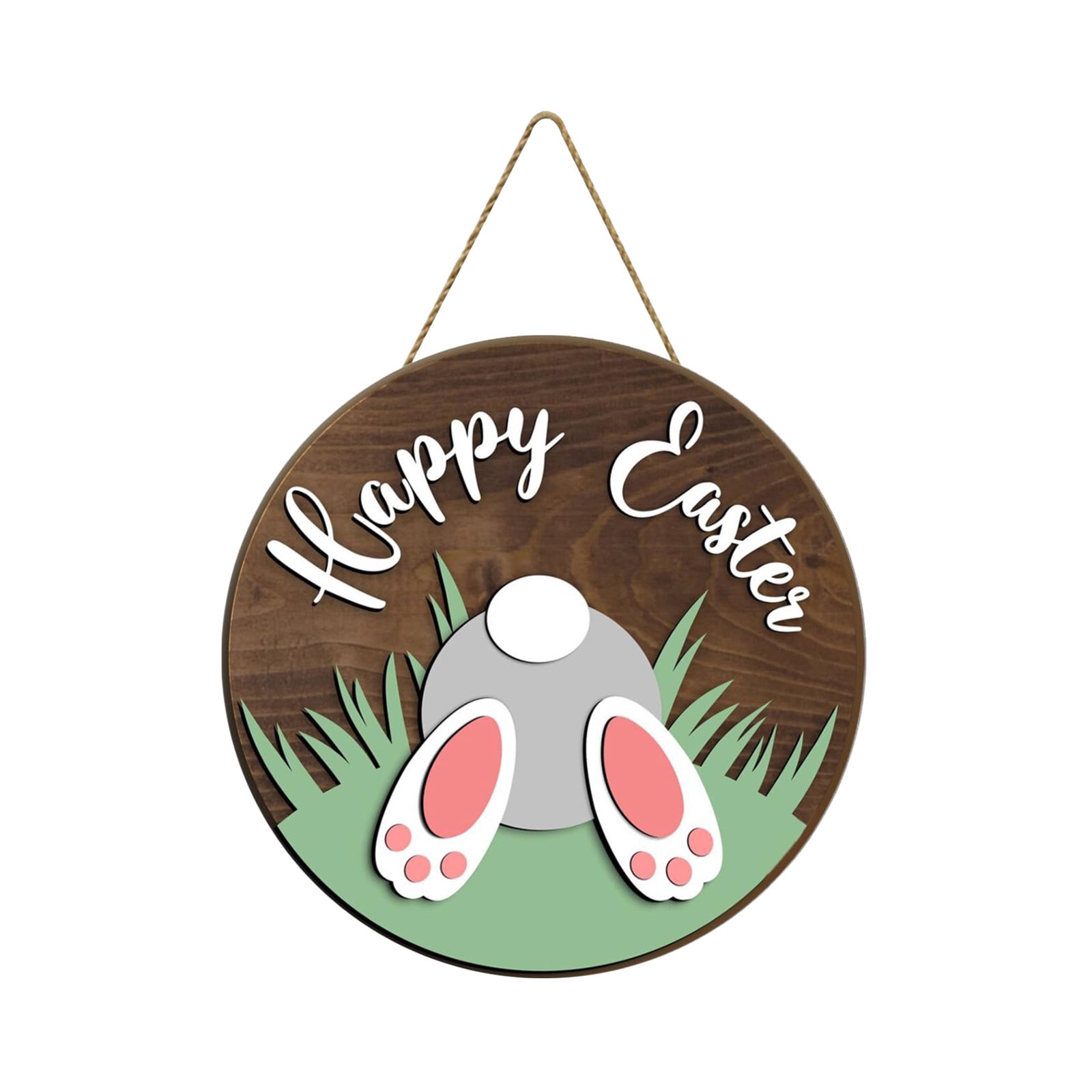 HGFTDIUT Black and Friday Deals 2024 Easter Wooden Listing Bunny Logo For The Front Door Spring