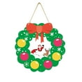 HGFTDIUT Black and Friday Deals 2024 Merry Christmas Home Front Porch Door Hanger Red Green