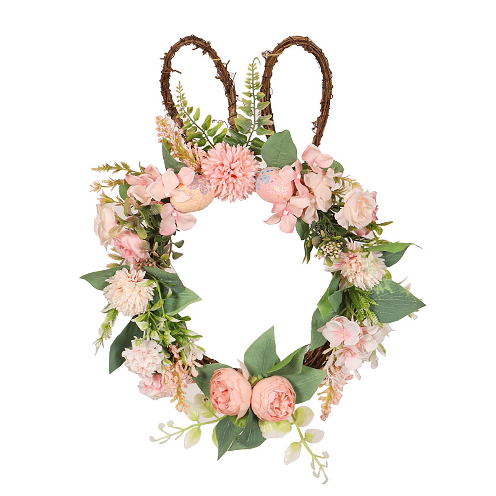 HGFTDIUT Black and Friday Deals 2024 Spring Door Wreath Easter Wreath Sign For Front Door