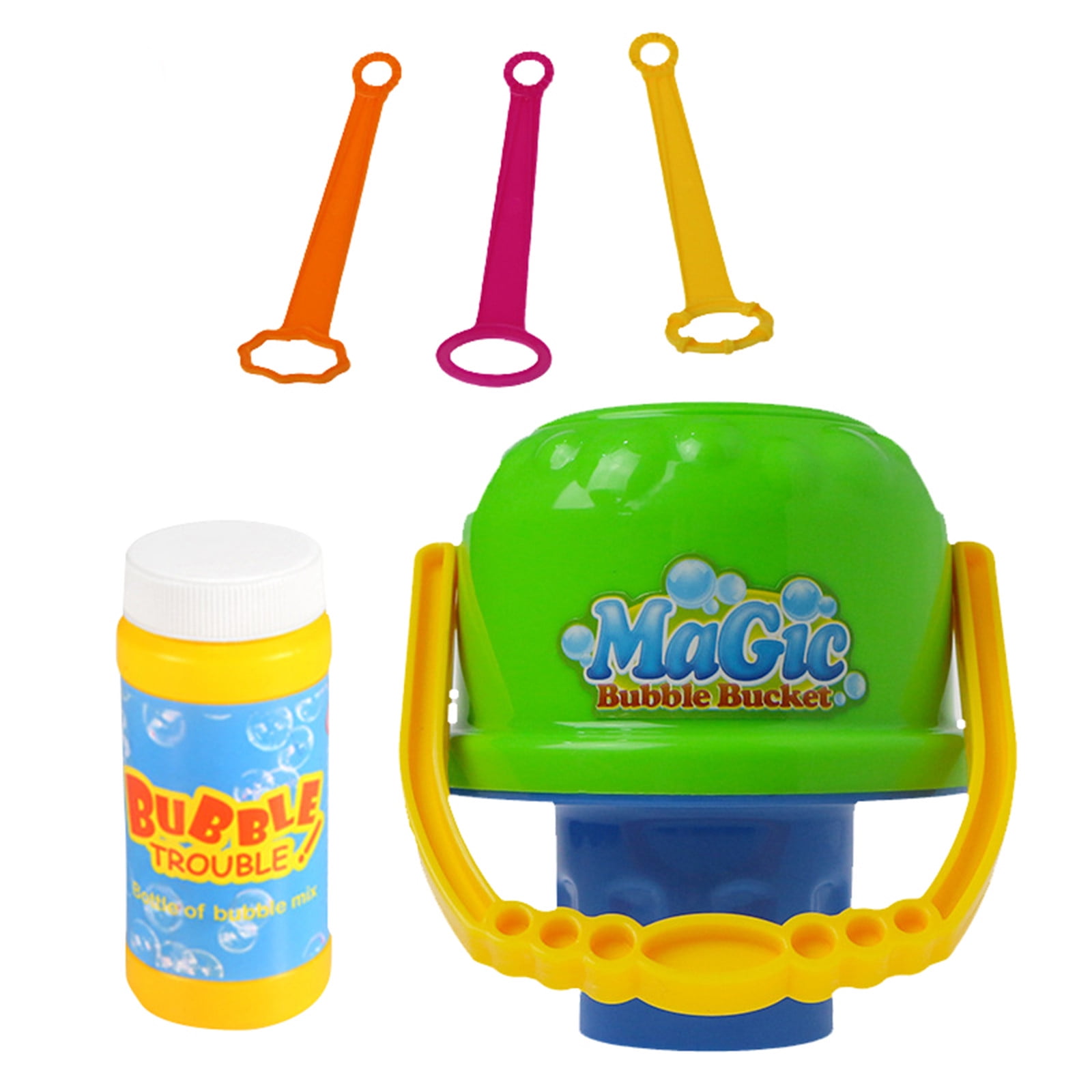 HGFTDIUT Children's Machine Toys Leak Proof Spill Bucket Manual Type Blowing Stick Does Not Leak