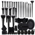 thumbnail image 1 of HGHDBT 51Pcs Black Makeup Brush Set Professional Makeup Kit Powder Concealers Eye shadows Blush Foundation Makeup Brushes, 1 of 7