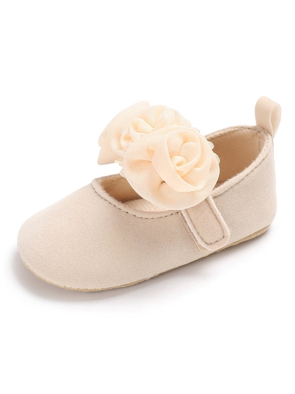 Baby Girls Mary Jane Flats Sparkly Bowknot Princess Dress Crib Shoes Non- for Toddler First Walkers