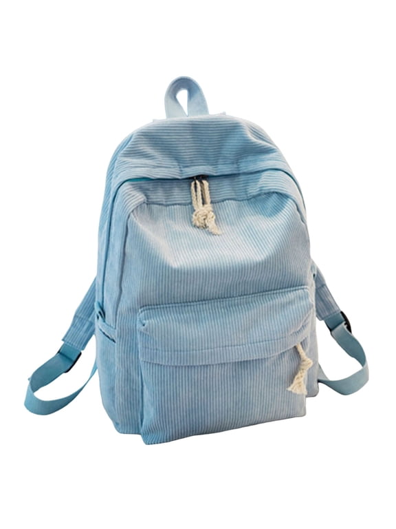 Corduroy Travel Backpack Women Vintage Casual Kawaii Cute Fuzzy Fluffy Plush Rucksack Daypack