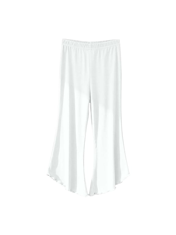 Girls Flare Leggings Cotton Blend Soft Flared Pants Bell Bottom Leggings
