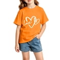 thumbnail image 1 of HGIEYS Girls Short Sleeve Tee Shirts Kids Summer Crewneck Tops 4-6 Years, 1 of 4