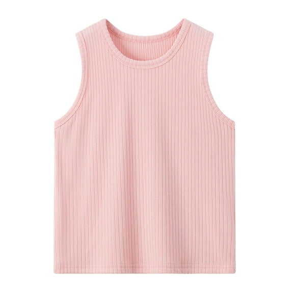 HGIEYS Girls Tank Tops Racerback Toddler Sleeveless Round Neck Athletic Tops Kids Summer Soft Comfortable Breathable Shirts 11-12 Years