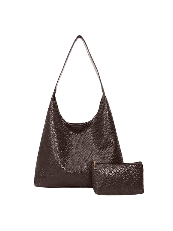 Large Woven Tote Bag for Women Weave Purse Woven Leather Handbag