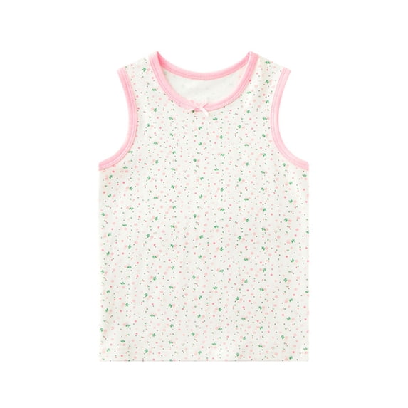 HGIEYS Little Girls Solid Colors Soft Undershirt Sleeveless Shirts Kids Comfort Breathable Tank Tops 8-9 Years