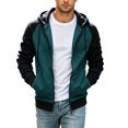 thumbnail image 1 of HGIEYS Men's Full-Zip Hoodie Sweatshirt Jackets Contrast Hoodies Lightweight Sweatshirt Color Block Jacket Coats, 1 of 4