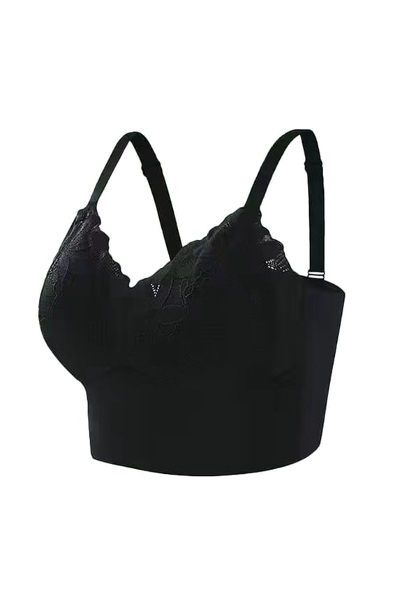 Minimizer Unlined Bras for Women No Underwire Full Coverage,Thin Padded Comfy Bra with Lace Trim & Moisture-Wicking