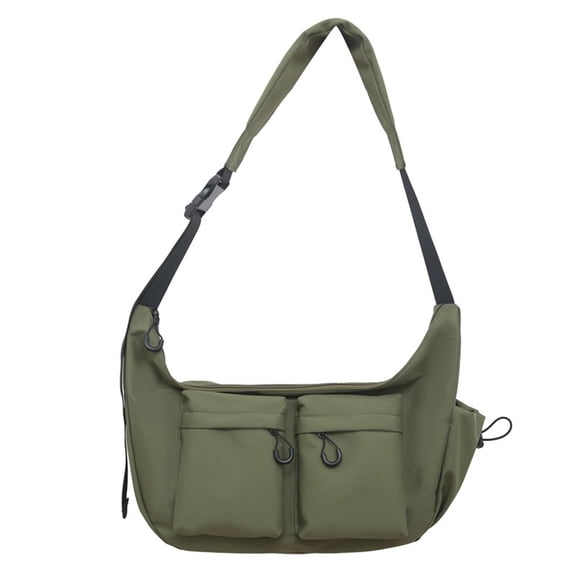 HGIEYS Nylon Crescent Crossbody Bag for Women, Lightweight Adjustable Shoulder Bag, Casual Travel Purse Sling Handbag