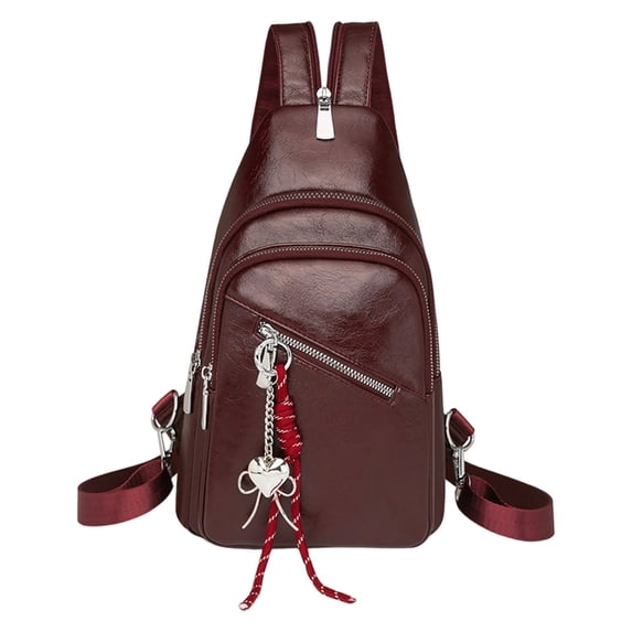 HGIEYS Small Sling Backpack for Women Chest Bags with Convertible Shoulder Strap Hiking Traveling Outdoors Crossbody Bag