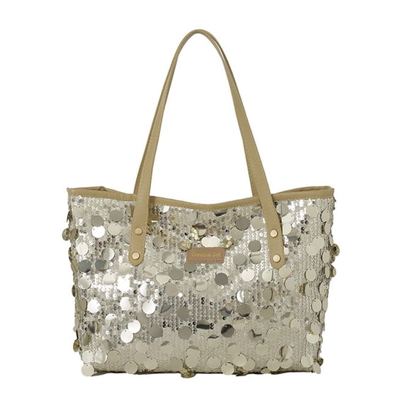 HGIEYS Sparkly Purses for Women Evening Bling Elegant Trendy Sequin Tote Bag Glitter Party Shoulder Handbag for Vacation Work Travel