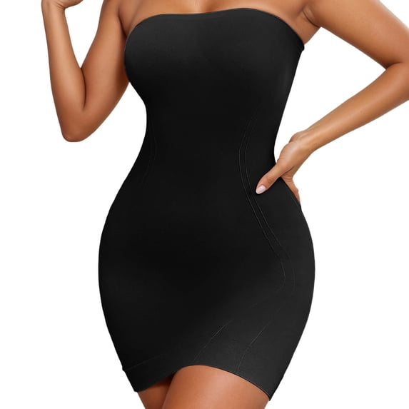 HGIEYS Strapless Shapewear Bodysuit for Women Tummy Control Shapewear Seamless Full Body Shaper Bodysuit for Dress