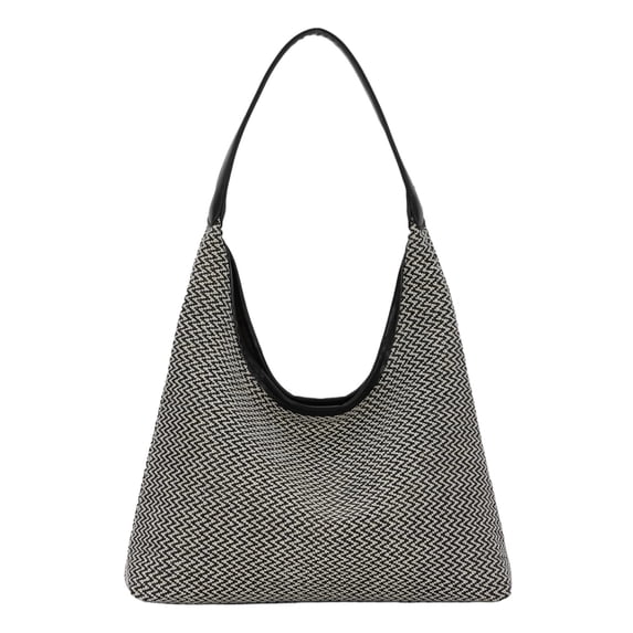 HGIEYS Straw Bags for Women Summer Beach Purse Hobo Raffia Woven Handbags Straw Shoulder Bag