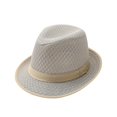 thumbnail image 1 of HGIEYS Straw Fedora Hat for Women Men Mesh Trilby Hat Panama Cuban Summer Beach Sun Outdoor, 1 of 6