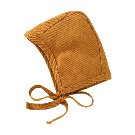 HGIEYS Summer Cotton Tie Bonnet Hat, Soft Ear Protection Sun Hat for Baby Boys Girls 0-6 Months