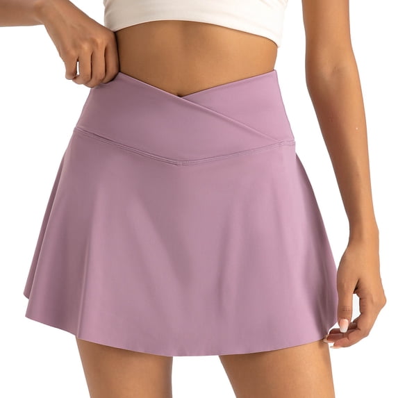 HGIEYS Tennis Skirts for Women with Shorts and Pockets Scalloped Athletic Golf Skorts