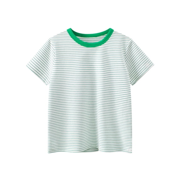 HGIEYS Toddler Boy Short Sleeve Shirts Casual Cotton Crewneck Graphic Tee Cotton Casual Solid Base Tee Tops Blouse 4-5 Years