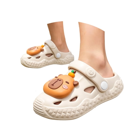 HGIEYS Toddler Little Kids Clogs Slippers Sandals, Non- Girls Boys Clogs Slide Lightweight Garden Shoes 3.5-4 Years