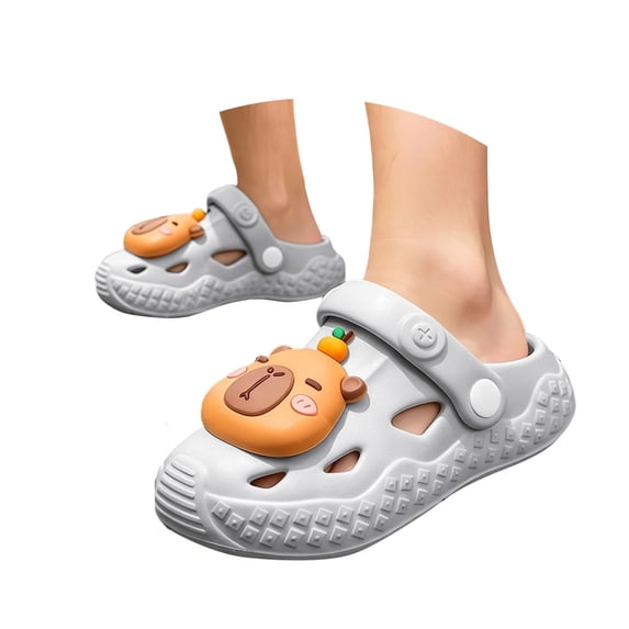 HGIEYS Toddler Little Kids Clogs Slippers Sandals, Non- Girls Boys Clogs Slide Lightweight Garden Shoes 4.5-5 Years