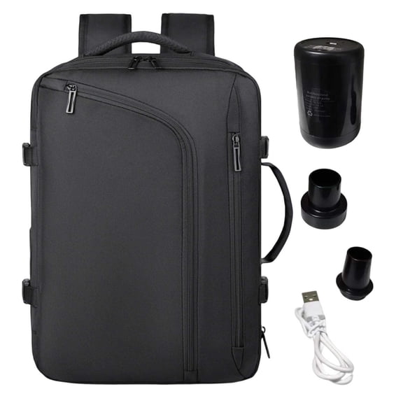 HGIEYS Vacuum Compression Backpack Expandable Travel Backpack with Electric Vacpack Pump