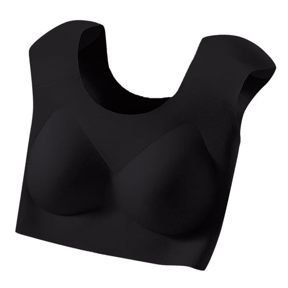 HGIEYS Women’s 2-in-1 Seamless Underwear with Built-in Shoulder Pad,High Elastic Comfortable Wireless Bra
