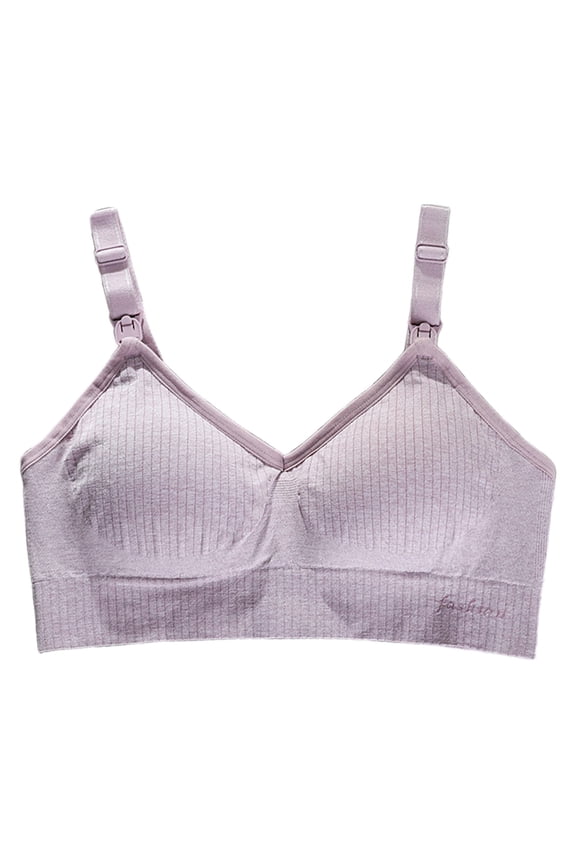 Women's Front Closure Bras Posture Full Coverage Lace Underwire Unlined Bra