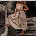thumbnail image 1 of HGIEYS Women's Maxi Boho Skirt with Pockets Bohemian Organic Cotton Hippie Gypsy, 1 of 4
