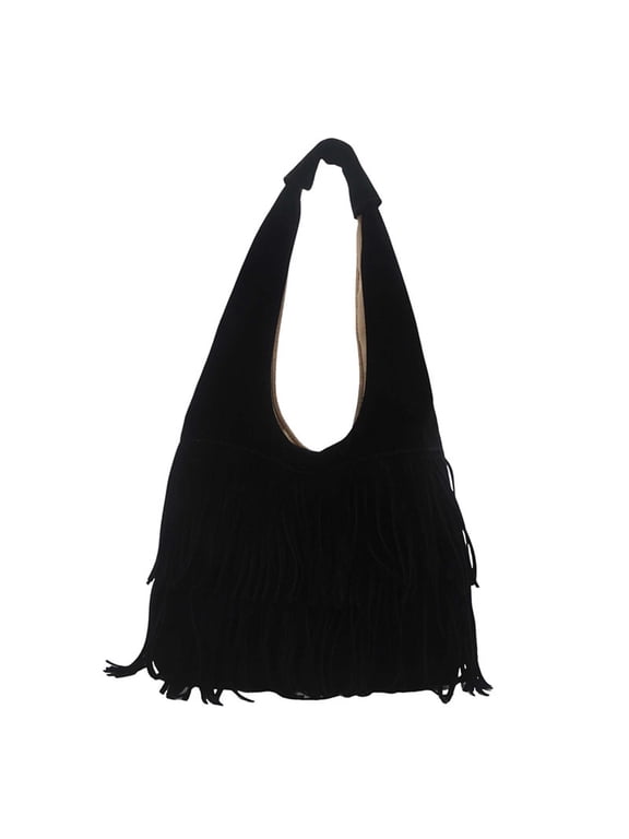 Womens Fringe Bags Adjustable Strap Tassel Crossbody Bags Hippie Western Purse Cowgirl Shoulder Bag