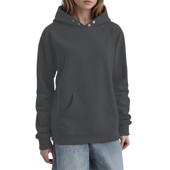 HGIEYS Womens Oversized Hoodies Cozy Sweatshirt with Pocket Long Sleeve Outfits Tops Fall Fashion