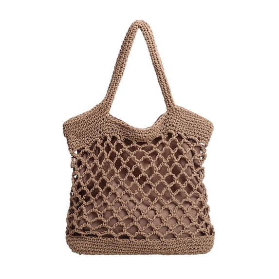 HGIEYS Woven Tote Bag for Women, Summer Beach Bag Large Crochet Shoulder Purse Handbag Boho Knit Bag for Summer Travel