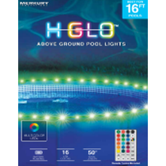Merkury Innovations 50ft RGB Waterproof Rope Light with Remote Control - Color Changing LED Strip Lights
