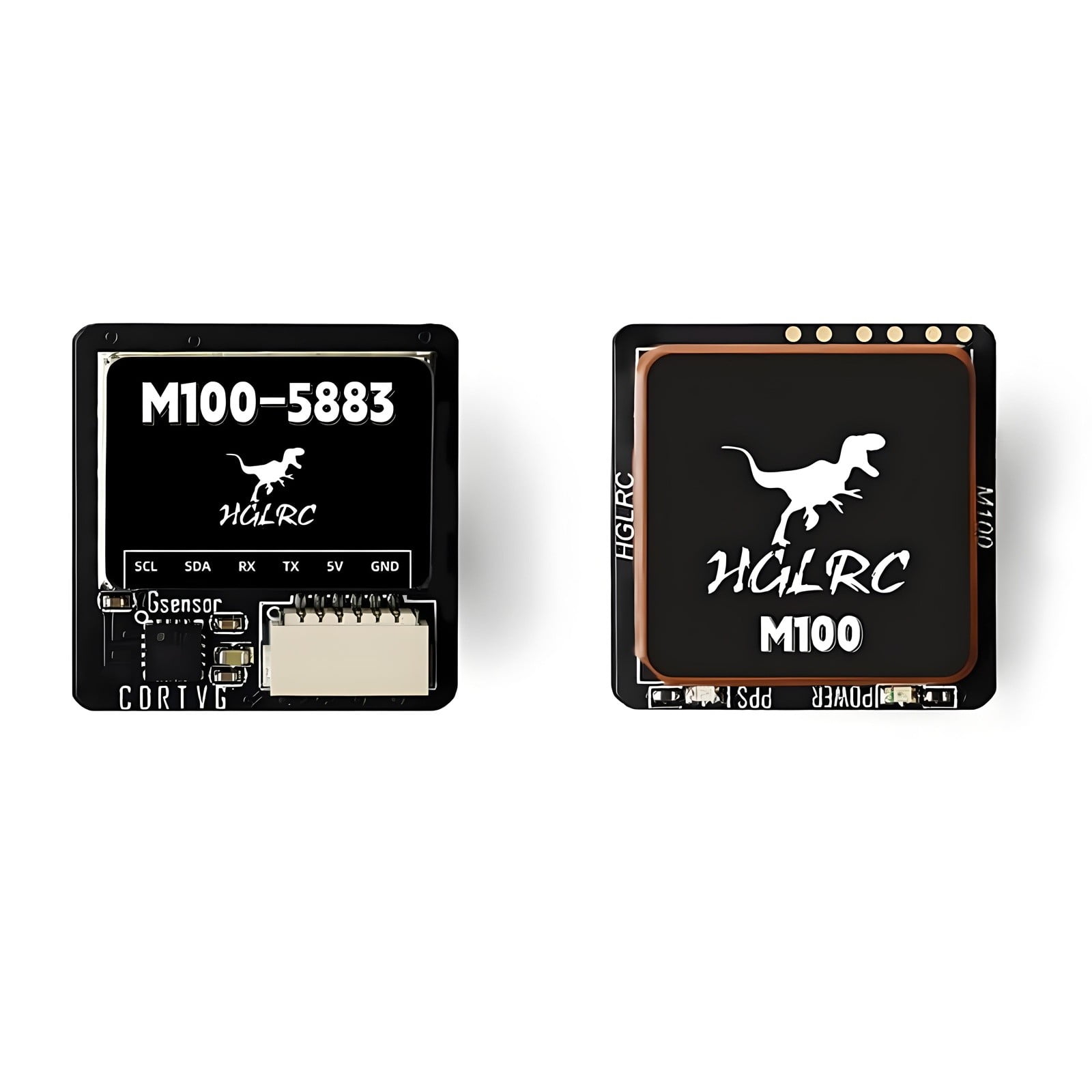 HGLRC M100-5883 GPS Module – UBLOX M10 with QMC5883 Compass for FPV Racing Drones, RC Aircraft & Fixed-Wing Models