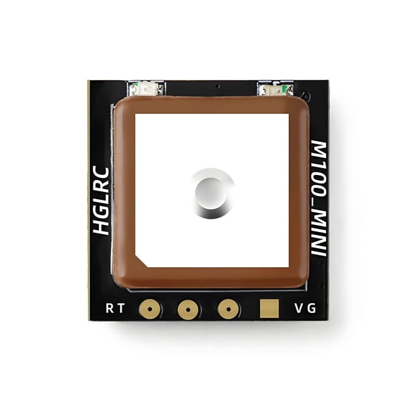 HGLRC M100 Mini GPS Module for FPV Racing Drone RC Aircraft, Lightweight 15x15mm, M10 10th-Gen Chip, Multi-Satellite GNSS, 72 Channels