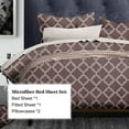 thumbnail image 1 of HGMart Bed Sheet Set Collection - 4 Piece Brushed Microfiber Bedding Sheet Set - Fade and Stain Resistant Hypoallergenic Deep Pocket Bedspread Set - Coffee, Twin Size, 1 of 5