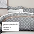 thumbnail image 1 of HGMart Bed Sheet Set Collection - 4 Piece Brushed Microfiber Bedding Sheet Set - Fade and Stain Resistant Hypoallergenic Deep Pocket Bedspread Set - Gray, King Size, 1 of 5