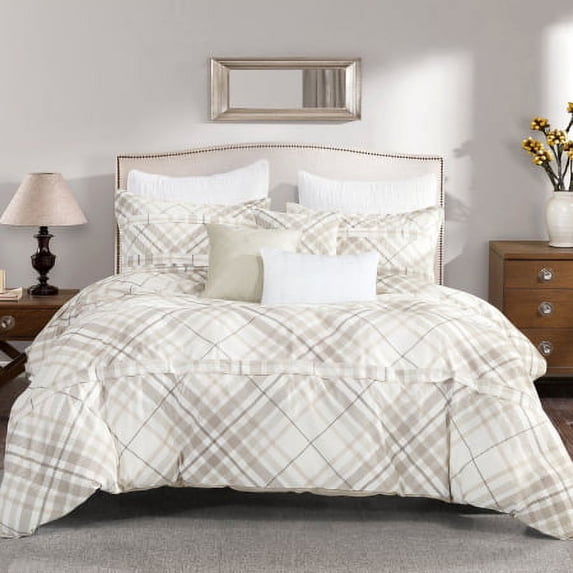 HGMart Bedding Comforter Set Bed In A Bag - 7 Piece Luxury microfiber Bedding Sets - Oversized Bedroom Comforters,Fabia , King