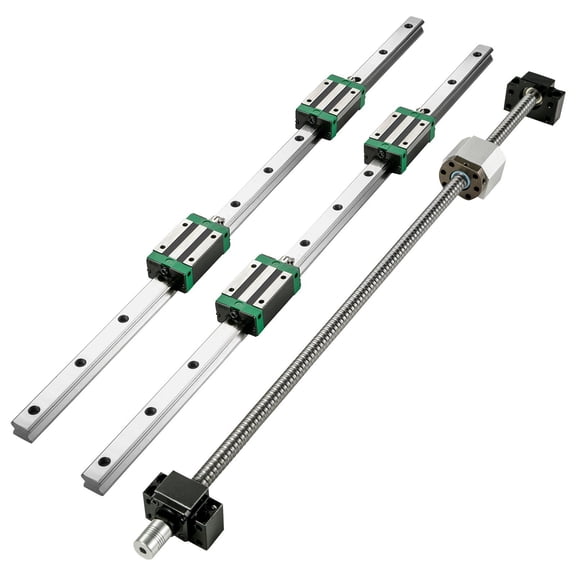 HGR20 1000mm Linear Slide Rail Set with RM1605 1000mm Ballscrew BK12 BF12 Kit for DIY CNC Router Lathe Mill