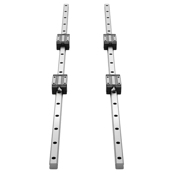 HGR20 Linear Guide Rail Kit: 2 Rails 1000mm&4 Bearing Blocks,High Precision CNC Router&3D Printer Upgrade for Mills,Lathes,DIY Projects