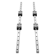 HGR20 Linear Rail Guide Kit 2Pcs 1000mm 39.4 Inch Motion Rails 4Pcs Bearing Slide Blocks High Precision Anti Rust for CNC Router Lathe Mill 3D Printer DIY